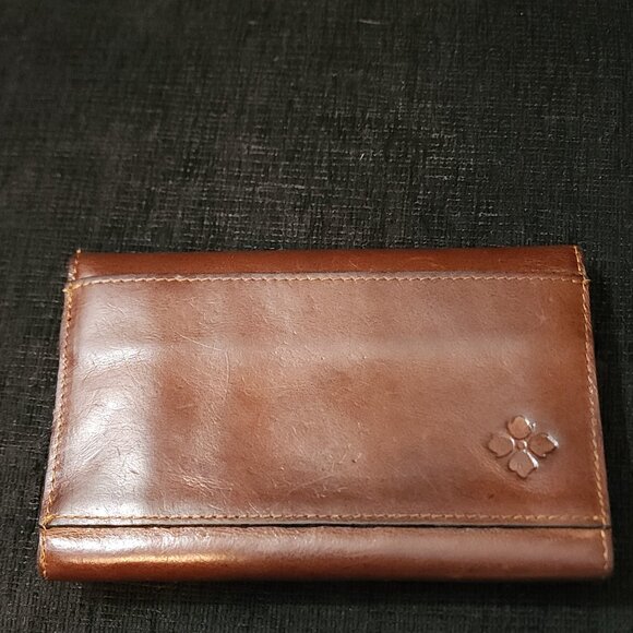 Patricia Nash Colli Large Brown Leather Wallet Clutch - Picture 2 of 10